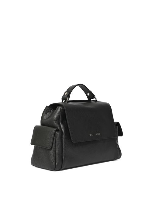 Borsa Sveva Sense Cargo Small a mano in pelle con tracolla Nero ORCIANI | B01999 SCRNER